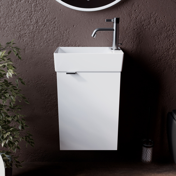 Тумба под раковину Sancos  Mini MN35WR белый глянец